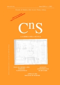 Cns - Numero 1 - Anno 2002